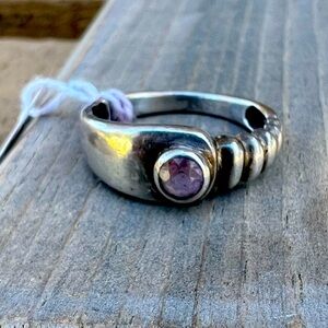 Silver & Amethyst Ring